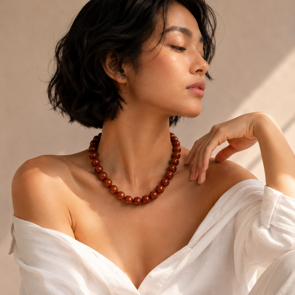 Bold Red Carnelian Necklace