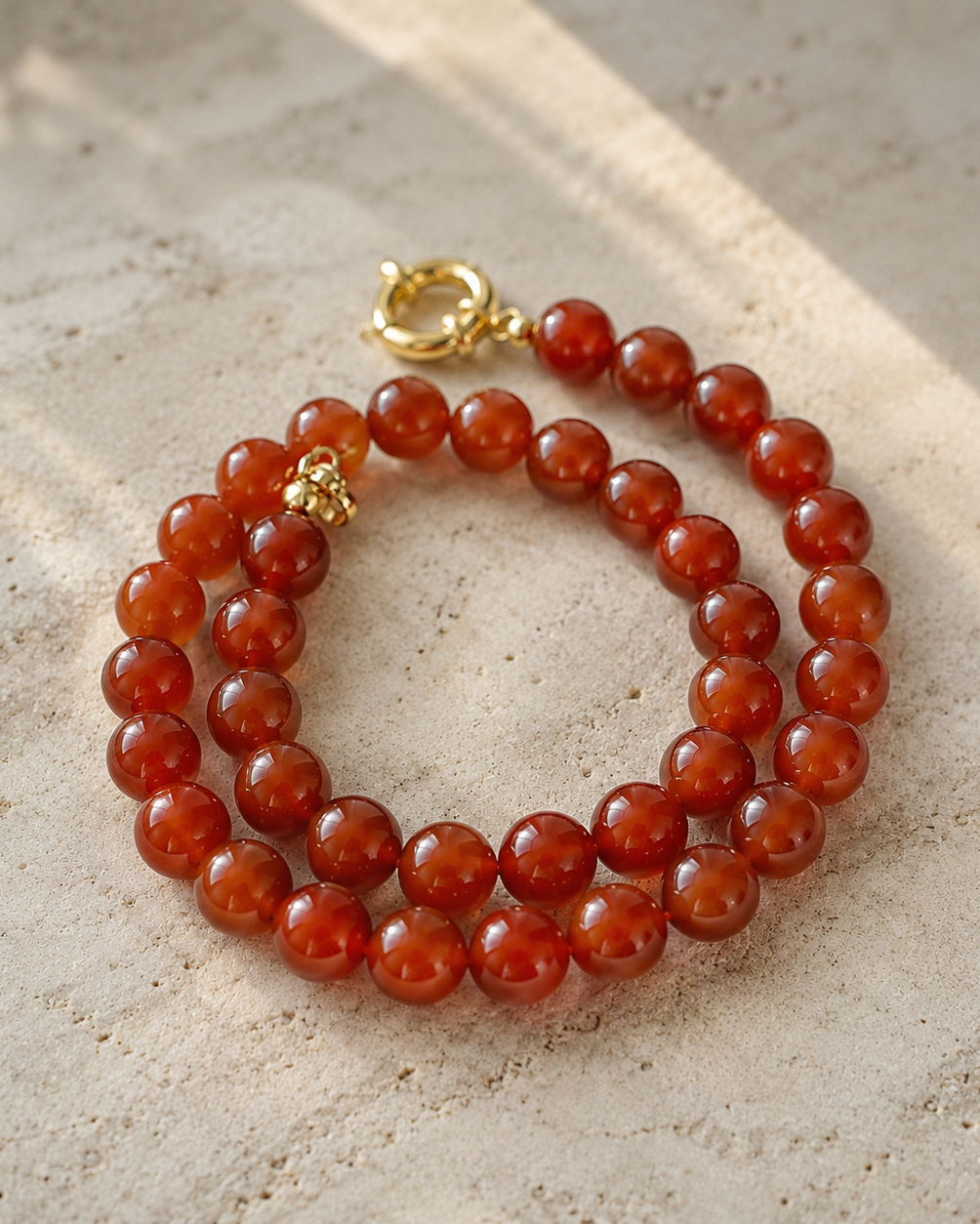 Bold Red Carnelian Necklace