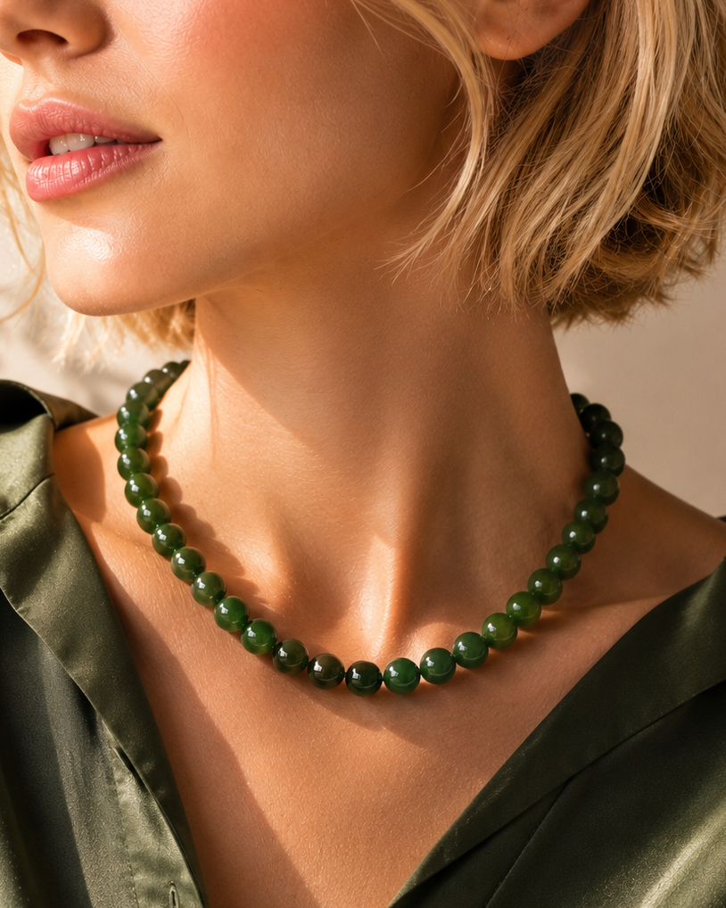 Genuine AAA Green Jade Necklace