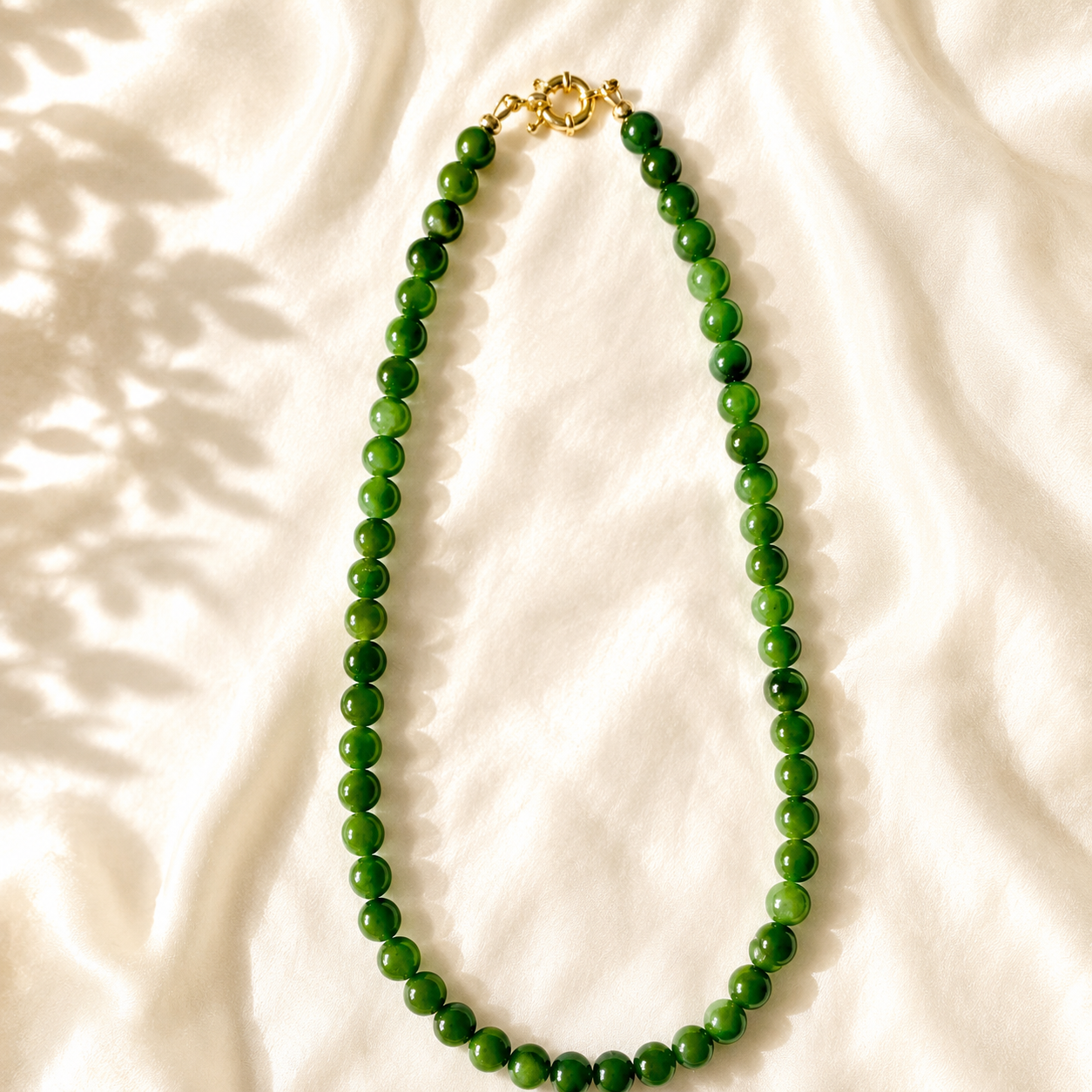 Genuine AAA Green Jade Necklace