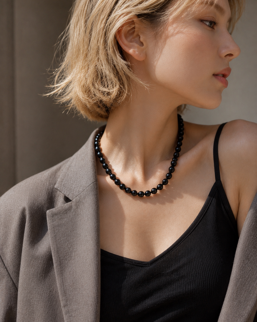 Black Onyx Necklace - Natural Healing Crytal Necklace