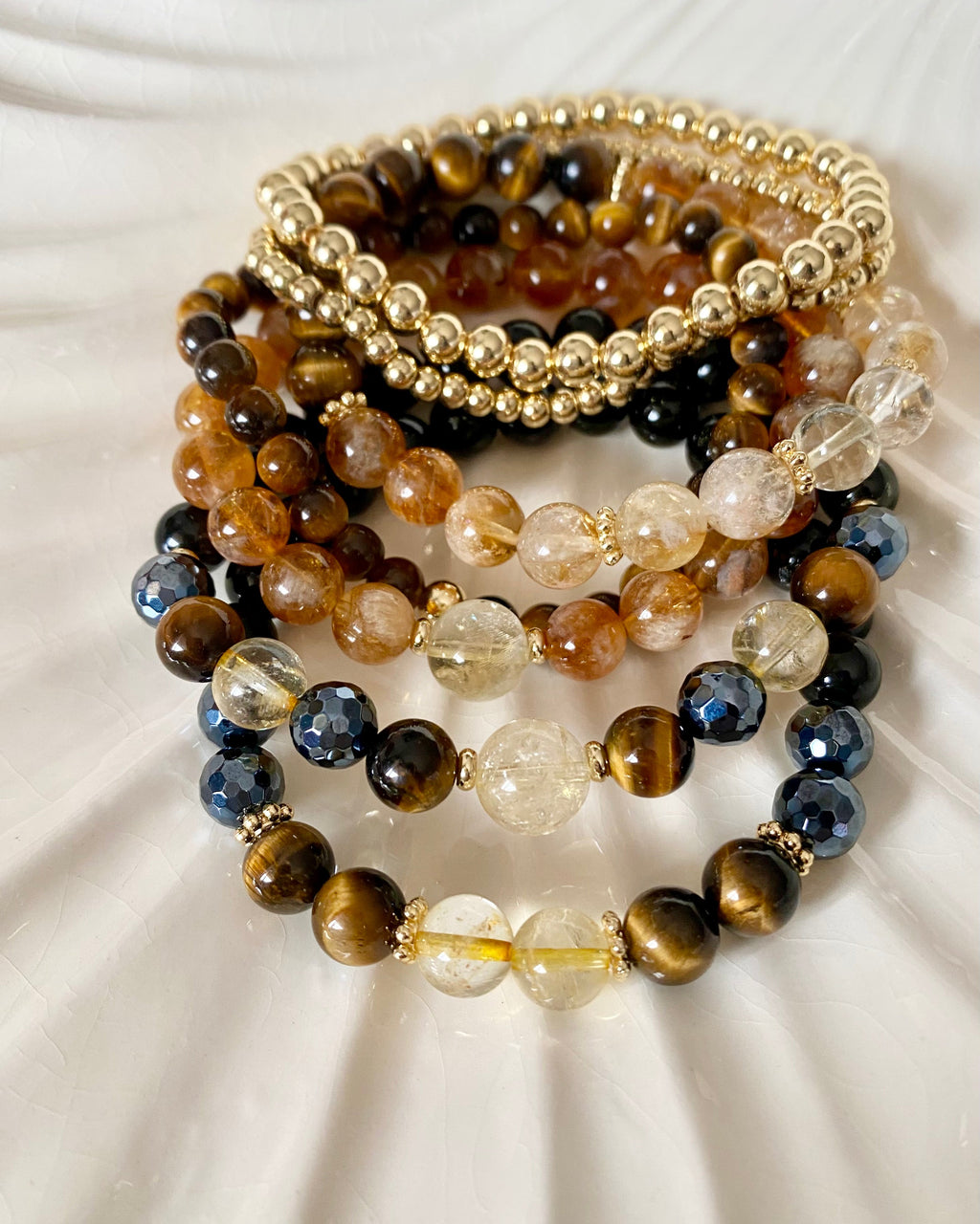 Aura Protection Bracelet Stack - 7 pcs