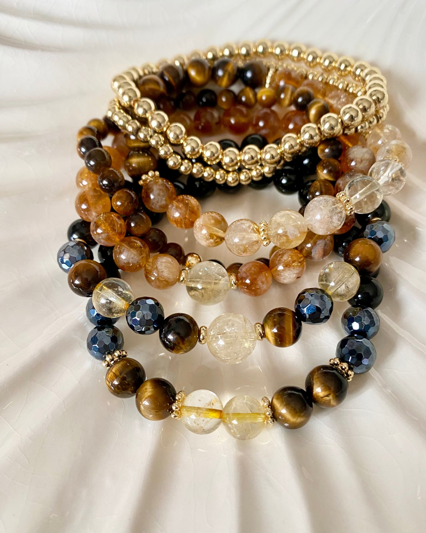 Aura Protection Bracelet Stack - 7 pcs