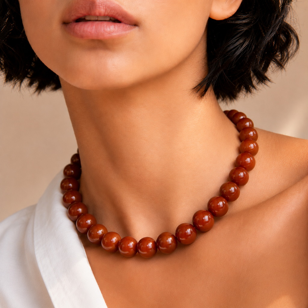 Bold Red Carnelian Necklace